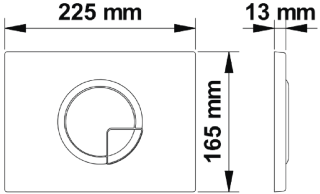 Инсталляция для унитаза Berges Novum R3 с кнопкой хром глянец 040223